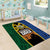 Solomon Islands Remembrance Day Area Rug Lest We Forget and Polynesian Tattoo Pattern