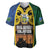 Solomon Islands Remembrance Day Baseball Jersey Lest We Forget and Polynesian Tattoo Pattern