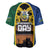 Solomon Islands Remembrance Day Baseball Jersey Lest We Forget and Polynesian Tattoo Pattern