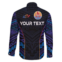Personalised Tahiti Triathlon Polynesian Pattern Family Matching Long Sleeve Bodycon Dress and Hawaiian Shirt LT03 - Polynesian Pride