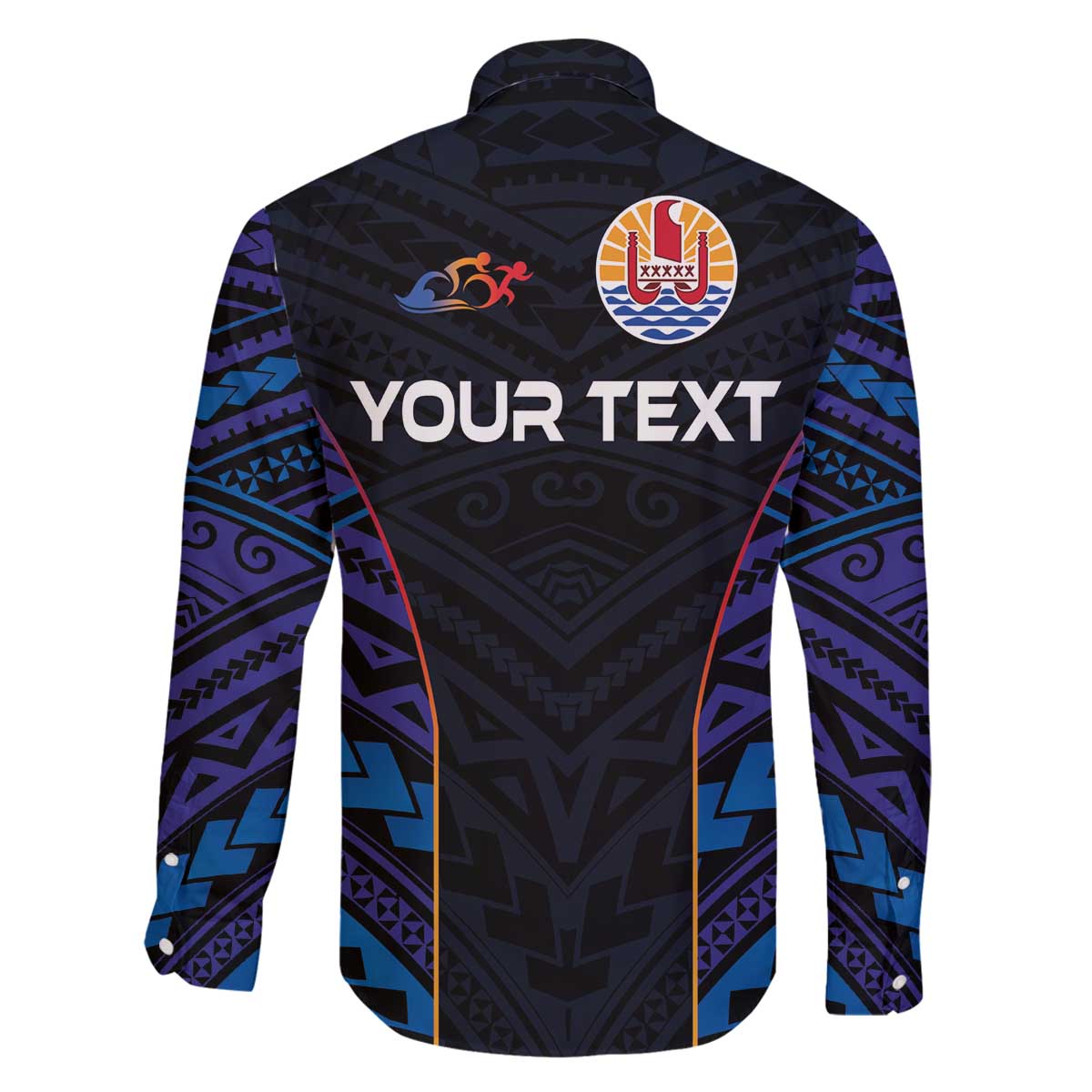 Personalised Tahiti Triathlon Polynesian Pattern Family Matching Off Shoulder Short Dress and Hawaiian Shirt LT03 - Polynesian Pride