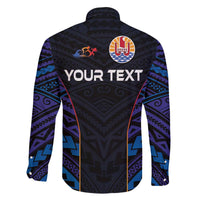 Personalised Tahiti Triathlon Polynesian Pattern Family Matching Off Shoulder Short Dress and Hawaiian Shirt LT03 - Polynesian Pride