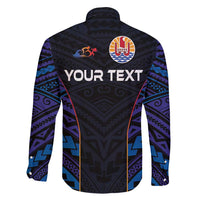 Personalised Tahiti Triathlon Polynesian Pattern Family Matching Short Sleeve Bodycon Dress and Hawaiian Shirt LT03 - Polynesian Pride