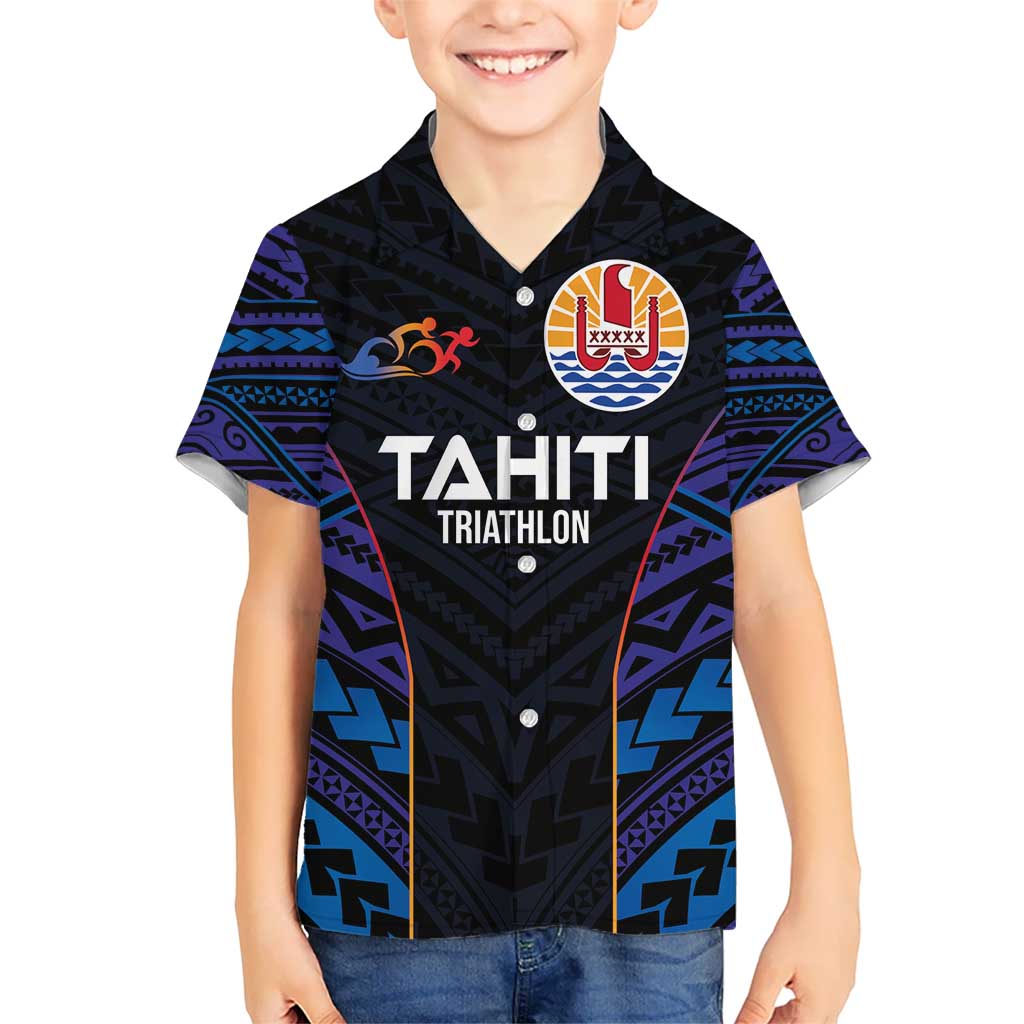 Personalised Tahiti Triathlon Polynesian Pattern Hawaiian Shirt LT03 - Polynesian Pride