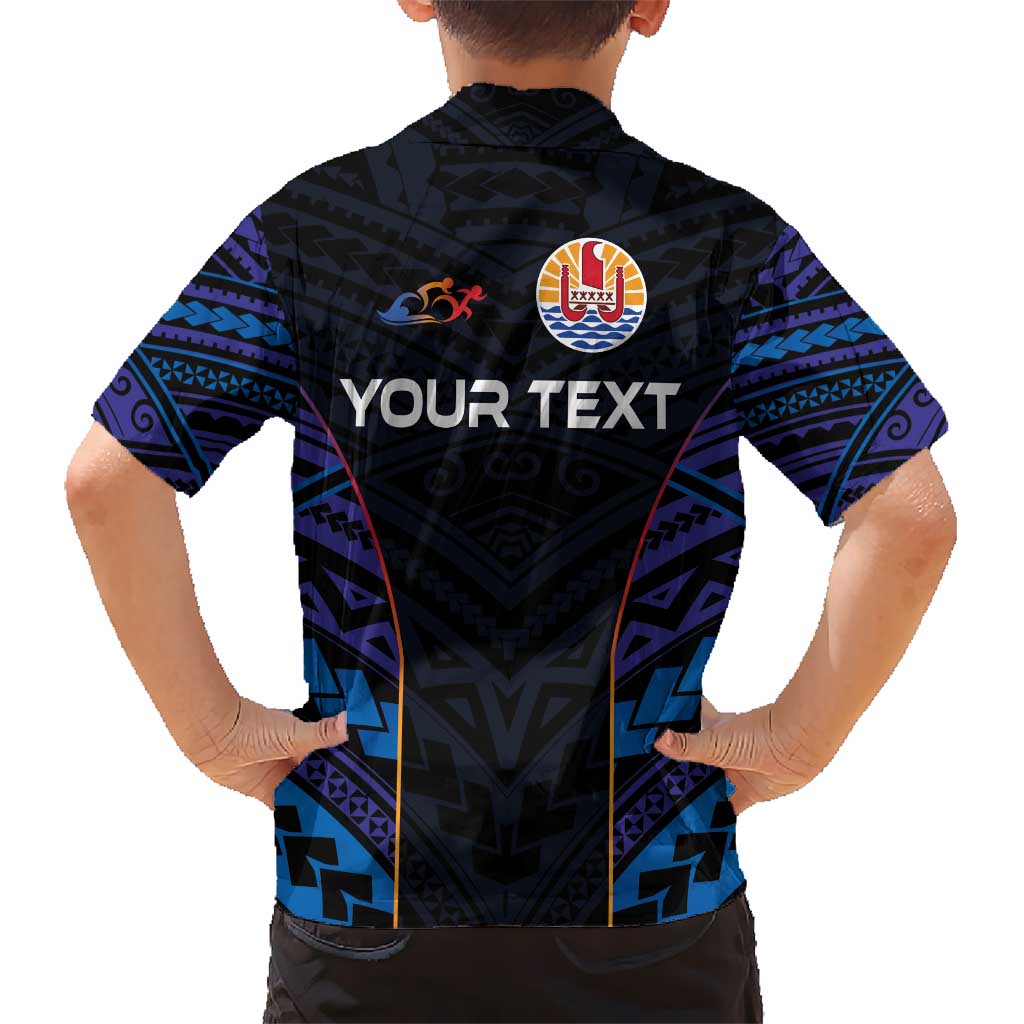 Personalised Tahiti Triathlon Polynesian Pattern Hawaiian Shirt LT03 - Polynesian Pride