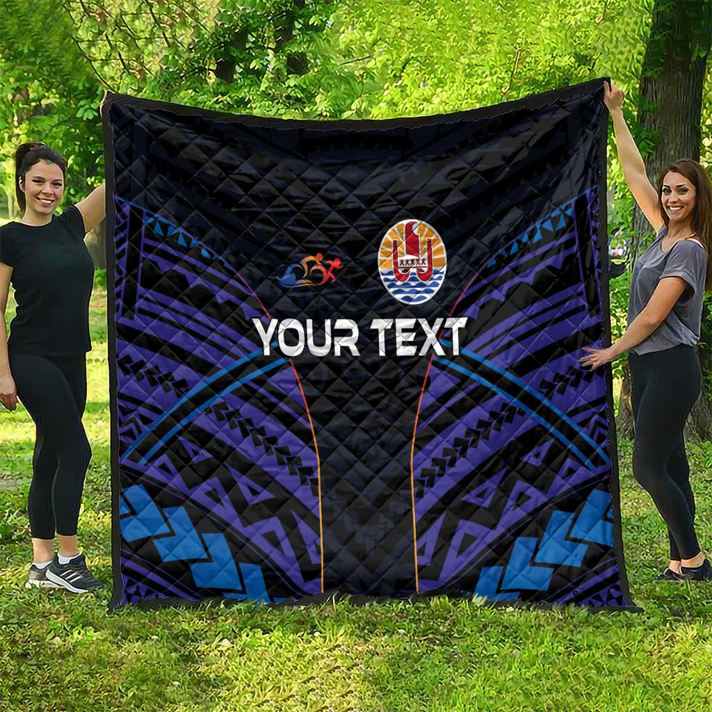 Personalised Tahiti Triathlon Polynesian Pattern Quilt LT03 - Polynesian Pride