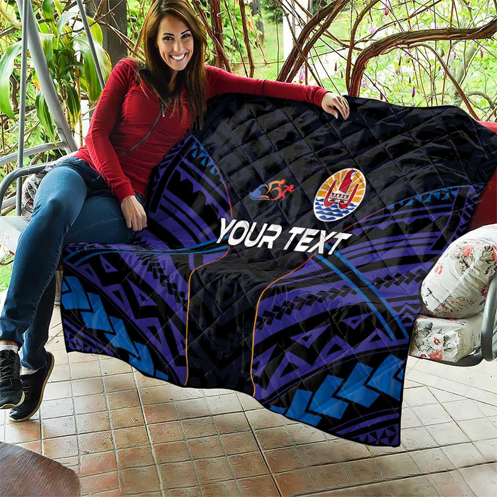 Personalised Tahiti Triathlon Polynesian Pattern Quilt LT03 - Polynesian Pride