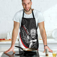 Personalised Aotearoa Lawn Bowls Apron Maori Warrior and Silver Fern Sporty Style LT03 - Polynesian Pride