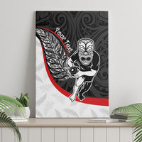 Personalised Aotearoa Lawn Bowls Canvas Wall Art Maori Warrior and Silver Fern Sporty Style LT03 - Polynesian Pride