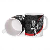 Personalised Aotearoa Lawn Bowls Ceramic Mug Maori Warrior and Silver Fern Sporty Style LT03 - Polynesian Pride