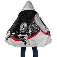 Personalised Aotearoa Lawn Bowls Cloak Maori Warrior and Silver Fern Sporty Style LT03 Unisex Black - Polynesian Pride
