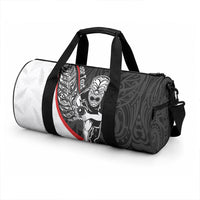 Personalised Aotearoa Lawn Bowls Duffle Bag Maori Warrior and Silver Fern Sporty Style LT03 - Polynesian Pride