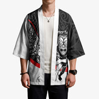 Personalised Aotearoa Lawn Bowls Kimono Maori Warrior and Silver Fern Sporty Style LT03 - Polynesian Pride