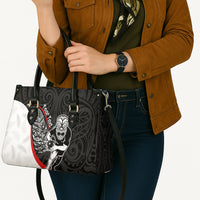 Personalised Aotearoa Lawn Bowls Leather Bag Maori Warrior and Silver Fern Sporty Style LT03 - Polynesian Pride
