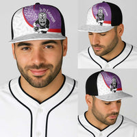 Aotearoa Lawn Bowls Baseball Net Cap Maori Warrior and Silver Fern Sporty Style Purple LT03 - Polynesian Pride