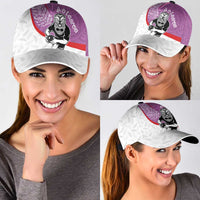Aotearoa Lawn Bowls Classic Cap Maori Warrior and Silver Fern Sporty Style Pink LT03 - Polynesian Pride
