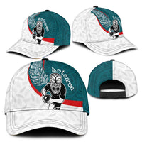 Aotearoa Lawn Bowls Classic Cap Maori Warrior and Silver Fern Sporty Style Teal LT03 - Polynesian Pride