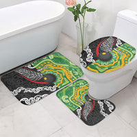 Personalised Aotearoa and Australia Lawn Bowls Bathroom Set Maori Fern and Aboriginal Pattern