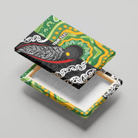 Personalised Aotearoa and Australia Lawn Bowls Canvas Wall Art Maori Fern and Aboriginal Pattern LT03 - Polynesian Pride