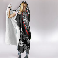 Personalised Aotearoa and Australia Lawn Bowls Hooded Blanket Maori Fern and Aboriginal Pattern LT03 - Polynesian Pride