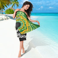 Personalised Aotearoa and Australia Lawn Bowls Sarong Maori Fern and Aboriginal Pattern LT03 - Polynesian Pride