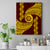 Tonga High School Canvas Wall Art Traditional Ngatu and Polynesian Pattern LT03 Yellow - Polynesian Pride