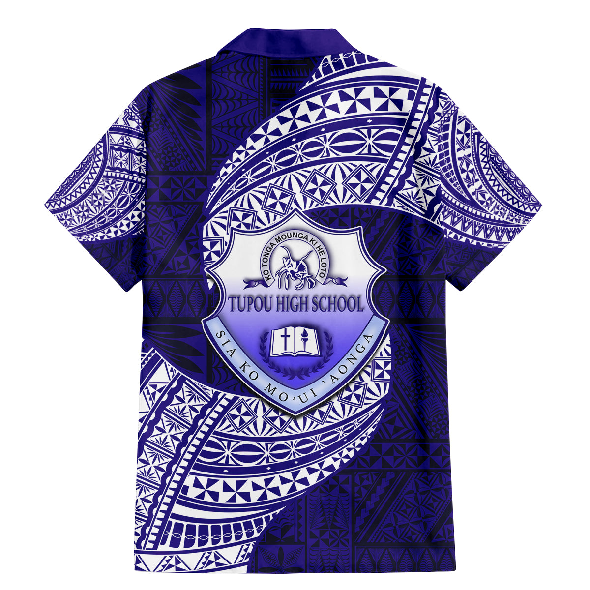 Tonga Tupou High School Family Matching Mermaid Dress and Hawaiian Shirt Traditional Ngatu and Polynesian Pattern LT03 - Polynesian Pride