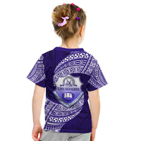 Tonga Tupou High School Kid T Shirt Traditional Ngatu and Polynesian Pattern LT03 - Polynesian Pride