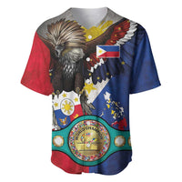 Custom Philippines World Champion Boxing Baseball Jersey Eagle-Grunge Design LT03 Multicolor - Polynesian Pride