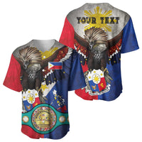 Custom Philippines World Champion Boxing Baseball Jersey Eagle-Grunge Design LT03 - Polynesian Pride