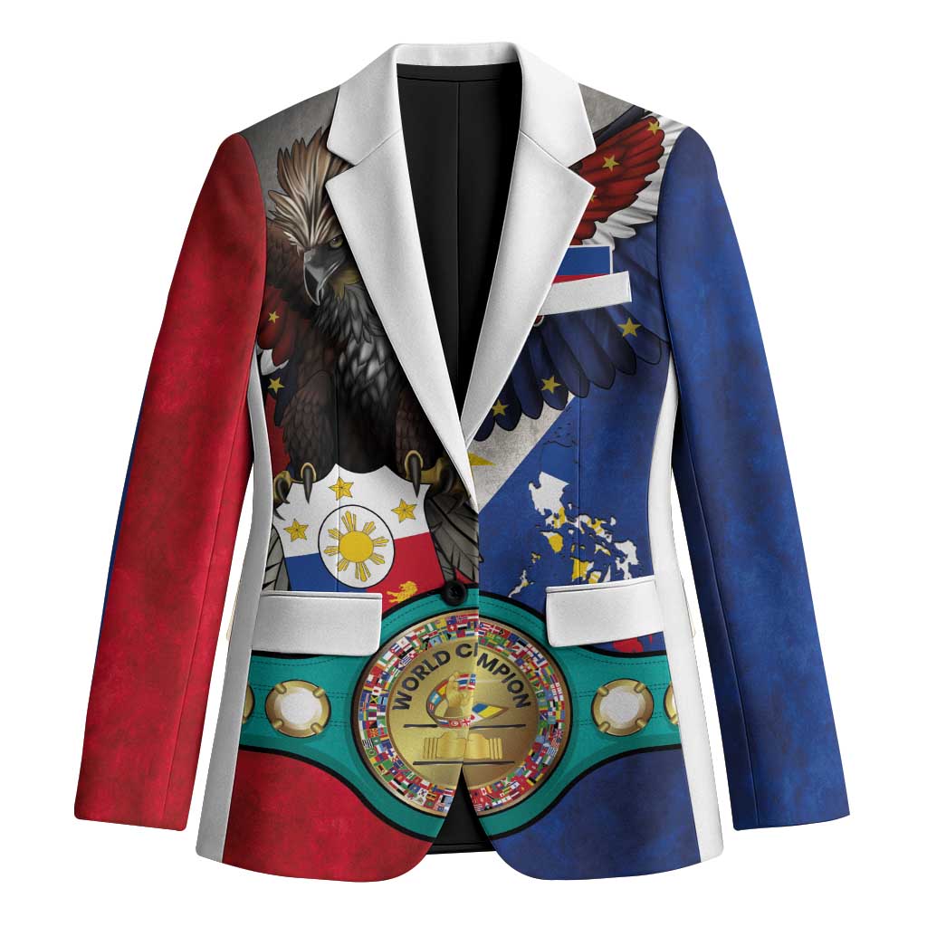 Custom Philippines World Champion Boxing Blazer Eagle-Grunge Design LT03 Unisex Multicolor - Polynesian Pride
