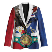 Custom Philippines World Champion Boxing Blazer Eagle-Grunge Design LT03 Unisex Multicolor - Polynesian Pride