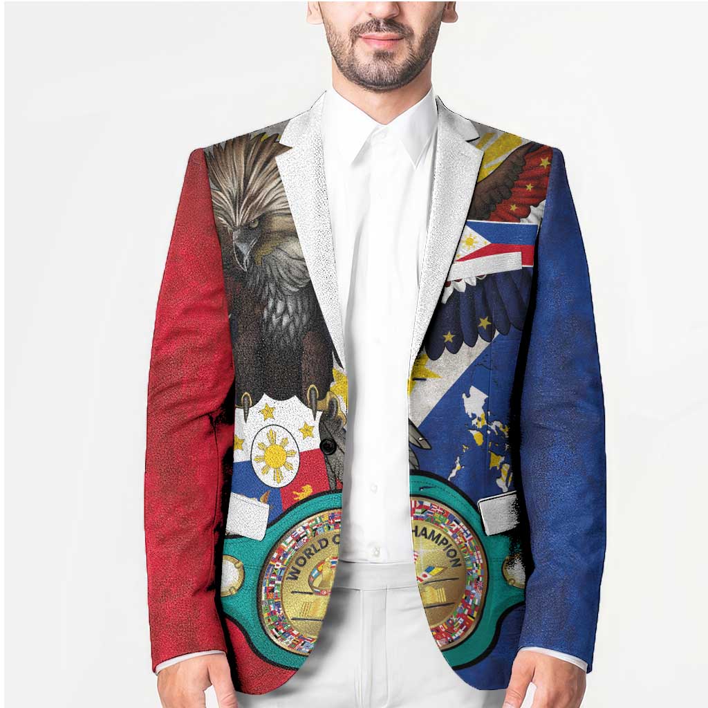 Custom Philippines World Champion Boxing Blazer Eagle-Grunge Design LT03 - Polynesian Pride
