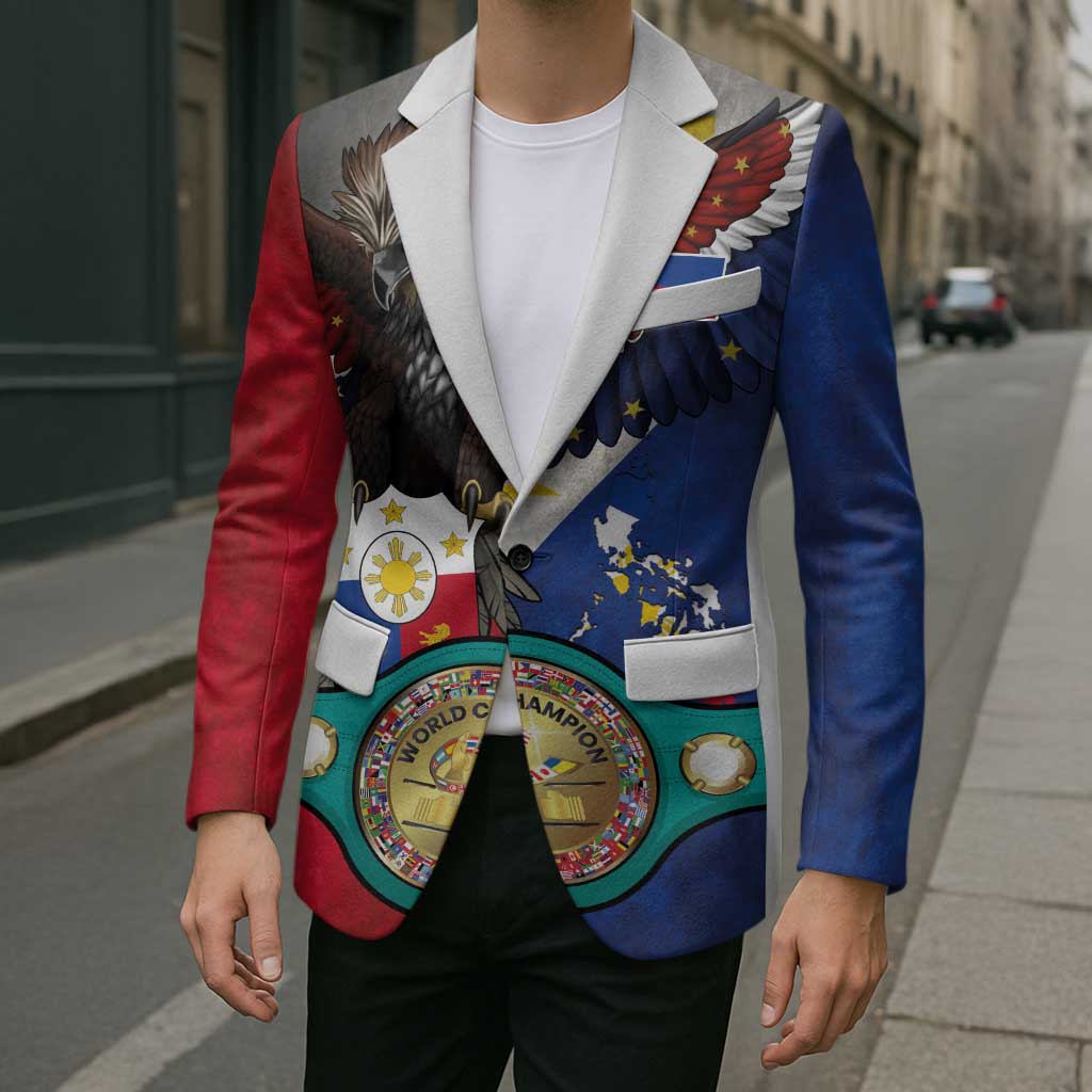 Custom Philippines World Champion Boxing Blazer Eagle-Grunge Design LT03 - Polynesian Pride