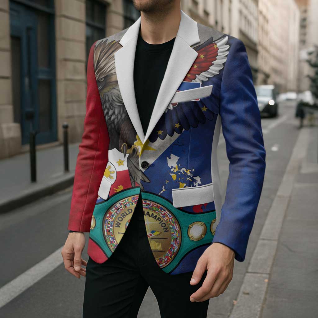 Custom Philippines World Champion Boxing Blazer Eagle-Grunge Design LT03 - Polynesian Pride