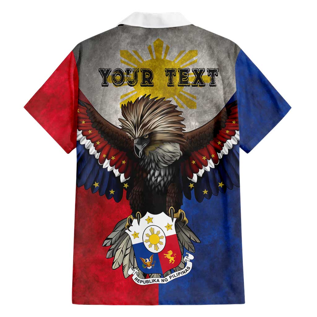 Custom Philippines World Champion Boxing Hawaiian Shirt Eagle-Grunge Design LT03 - Polynesian Pride