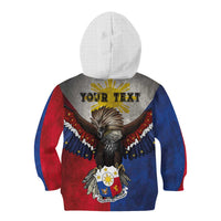 Custom Philippines World Champion Boxing Kid Hoodie Eagle-Grunge Design - Polynesian Pride