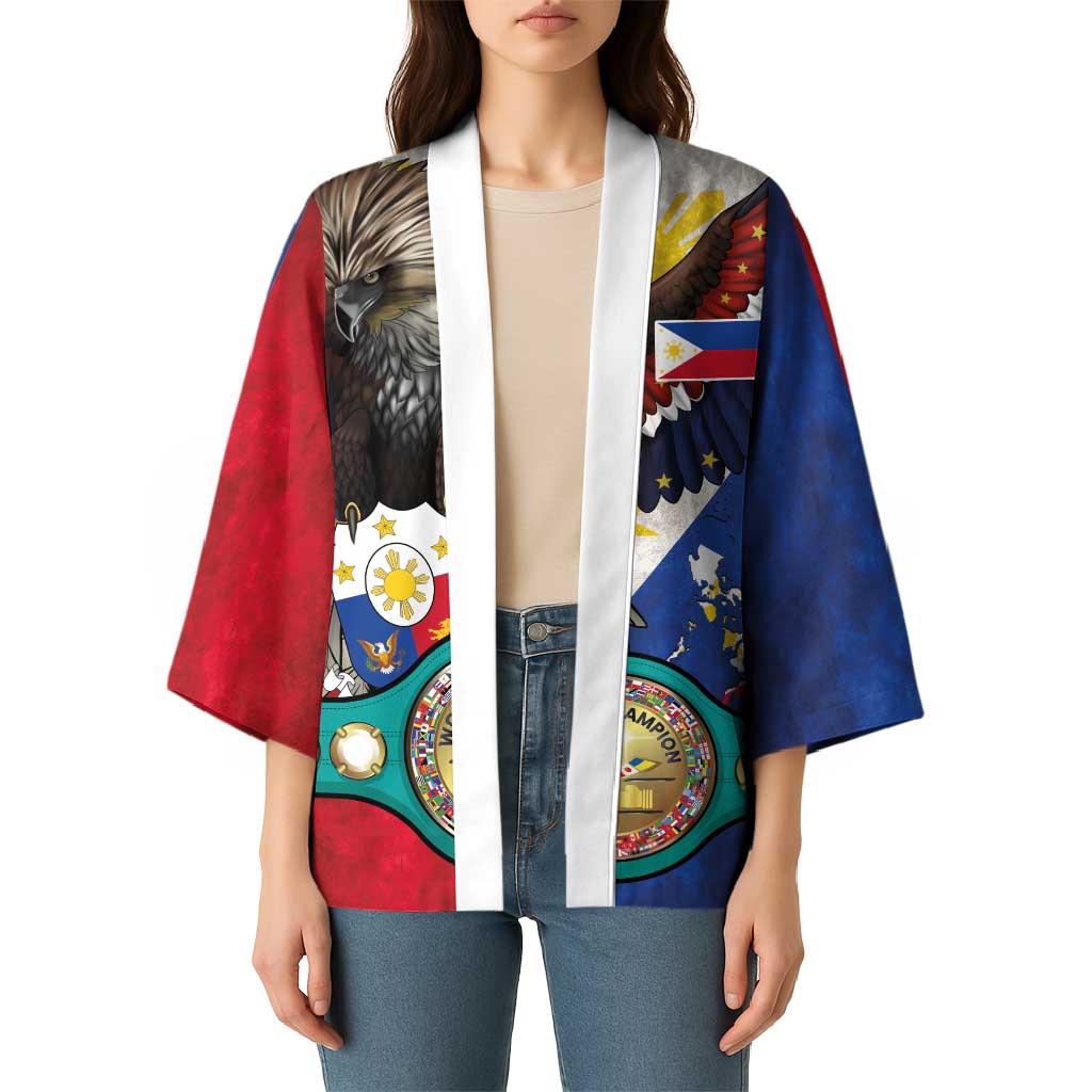 Custom Philippines World Champion Boxing Kimono Eagle-Grunge Design LT03 - Polynesian Pride