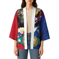 Custom Philippines World Champion Boxing Kimono Eagle-Grunge Design LT03 - Polynesian Pride