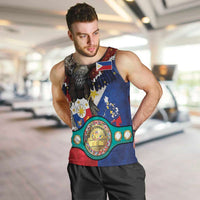 Custom Philippines World Champion Boxing Men Tank Top Eagle-Grunge Design LT03 Multicolor - Polynesian Pride