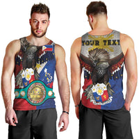Custom Philippines World Champion Boxing Men Tank Top Eagle-Grunge Design LT03 - Polynesian Pride