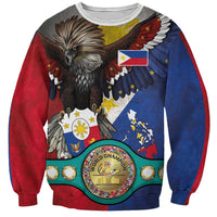 Custom Philippines World Champion Boxing Sweatshirt Eagle-Grunge Design LT03 Unisex Multicolor - Polynesian Pride