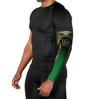 Custom Cook Islands Rugby League Arm Sleeves Avaiki Tatau Tribal Motifs Black Color LT03 - Polynesian Pride