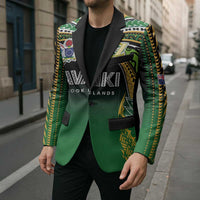 Custom Cook Islands Rugby League Blazer Avaiki Tatau Tribal Motifs Black Color LT03 - Polynesian Pride