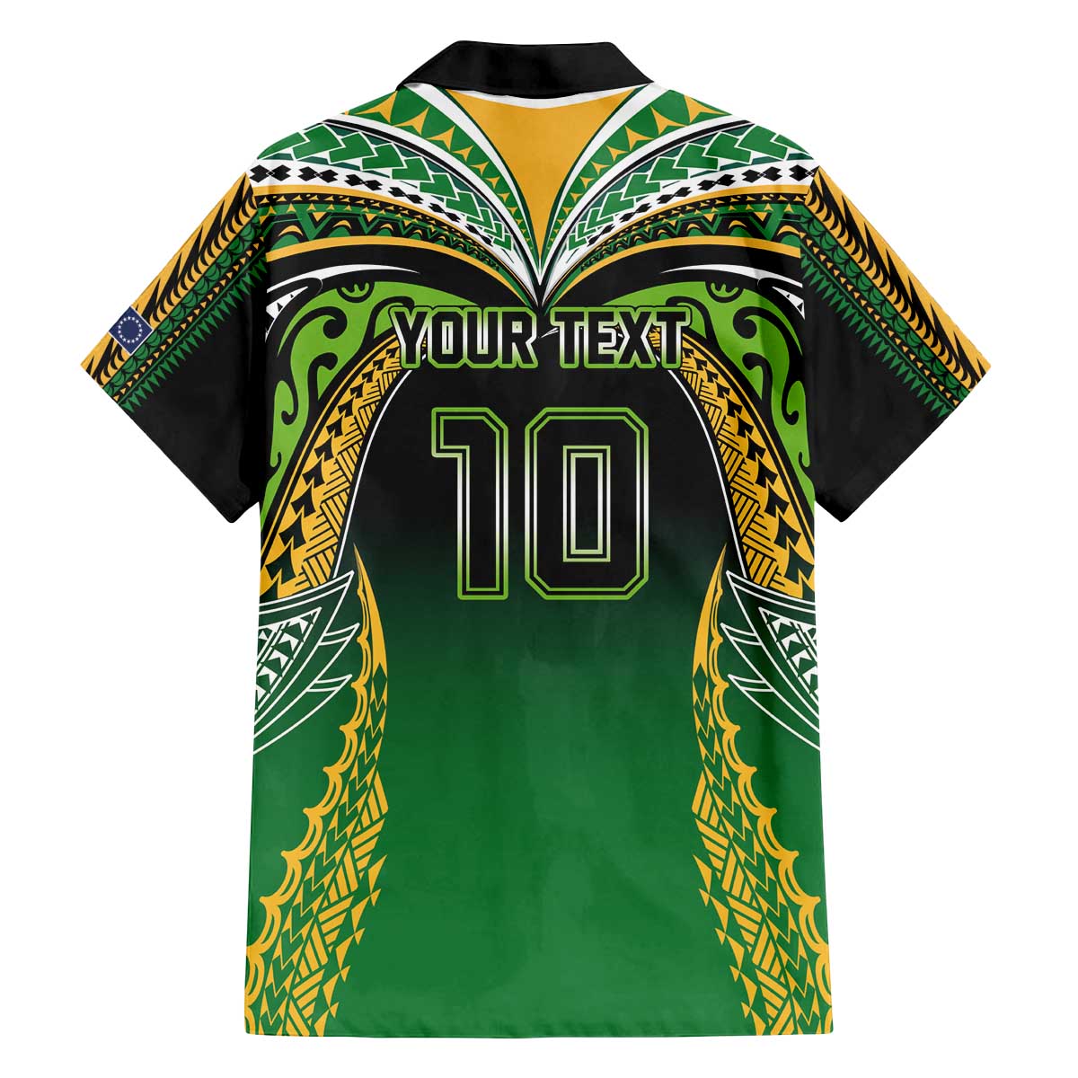 Custom Cook Islands Rugby League Family Matching Off The Shoulder Long Sleeve Dress and Hawaiian Shirt Avaiki Tatau Tribal Motifs Black Color - Polynesian Pride