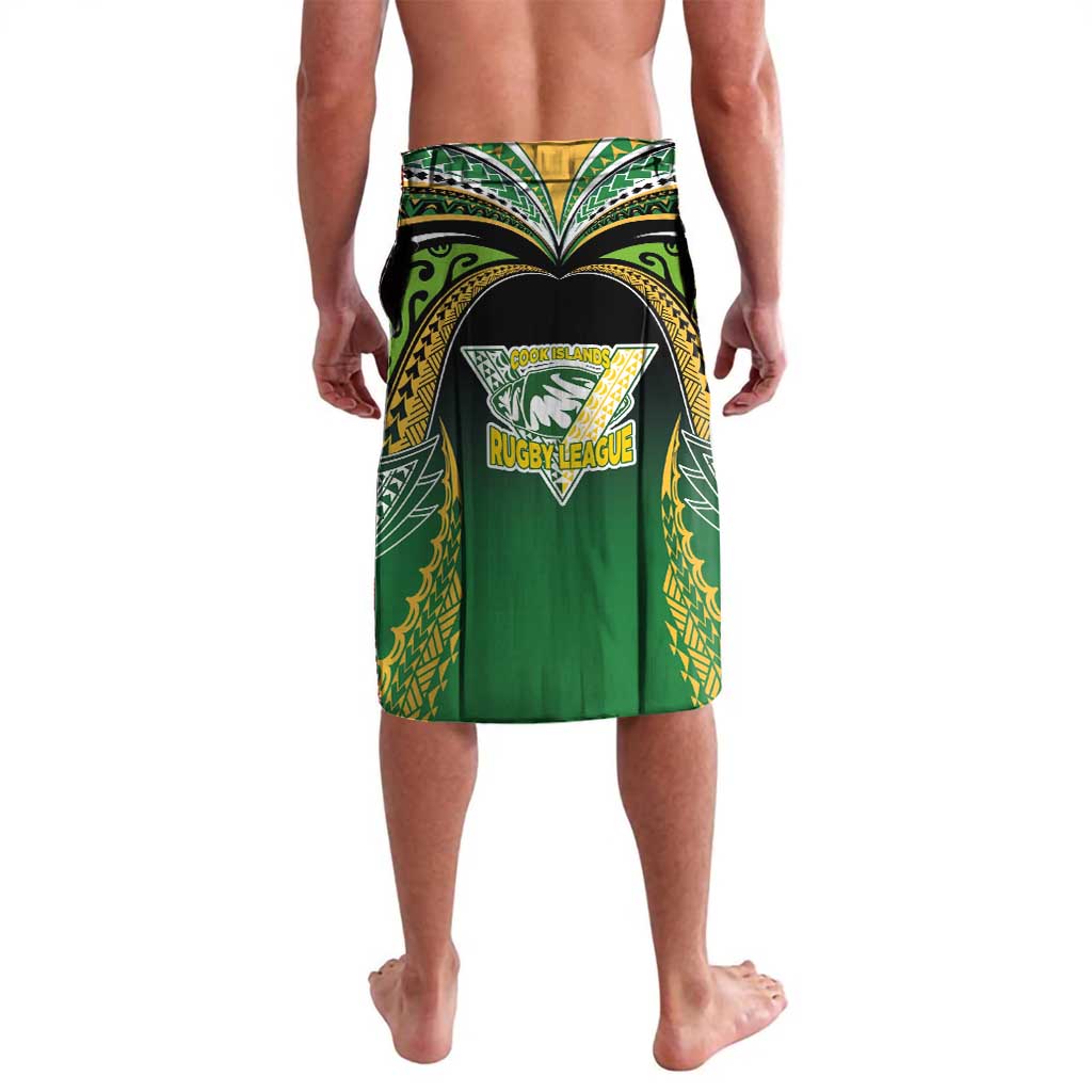 Custom Cook Islands Rugby League Lavalava Avaiki Tatau Tribal Motifs Black Color - Polynesian Pride