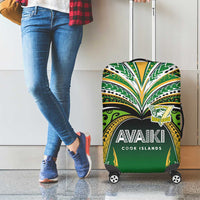 Cook Islands Rugby League Luggage Cover Avaiki Tatau Tribal Motifs Black Color LT03 - Polynesian Pride