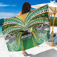Cook Islands Rugby League Sarong Avaiki Tatau Tribal Motifs Black Color LT03 One Size 44 x 66 inches Black - Polynesian Pride