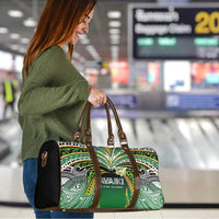 Cook Islands Rugby League Travel Bag Avaiki Tatau Tribal Motifs Black Color - Polynesian Pride