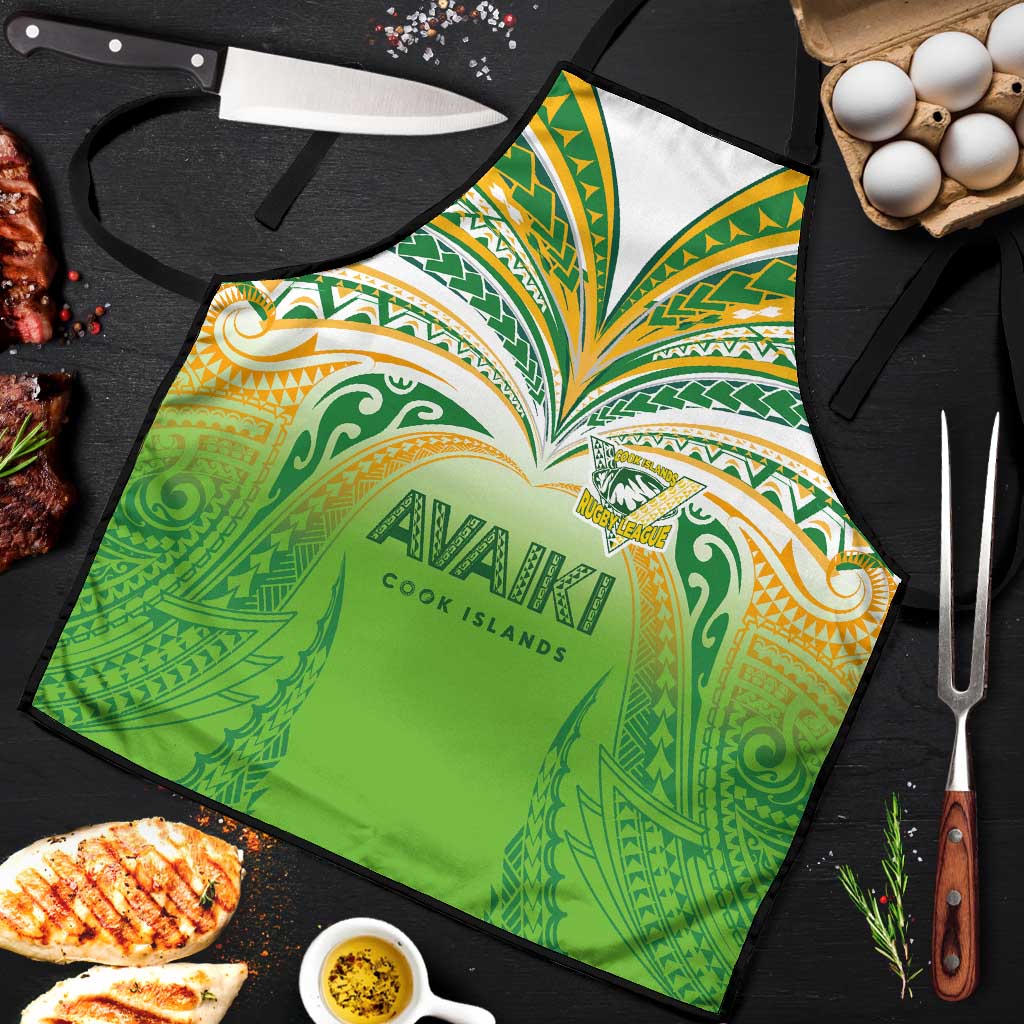 Cook Islands Rugby League Apron Avaiki Tatau Tribal Motifs White Color LT03 White - Polynesian Pride
